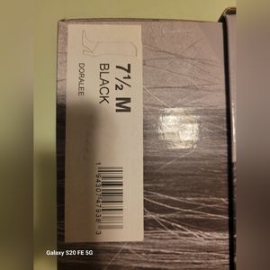 Black leather boots by JLo size 7.5